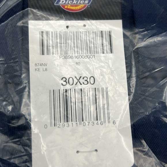 Dickies Men's Original 874 Work Pant, Navy, 30W x 30L NWT - Picture 4 of 4